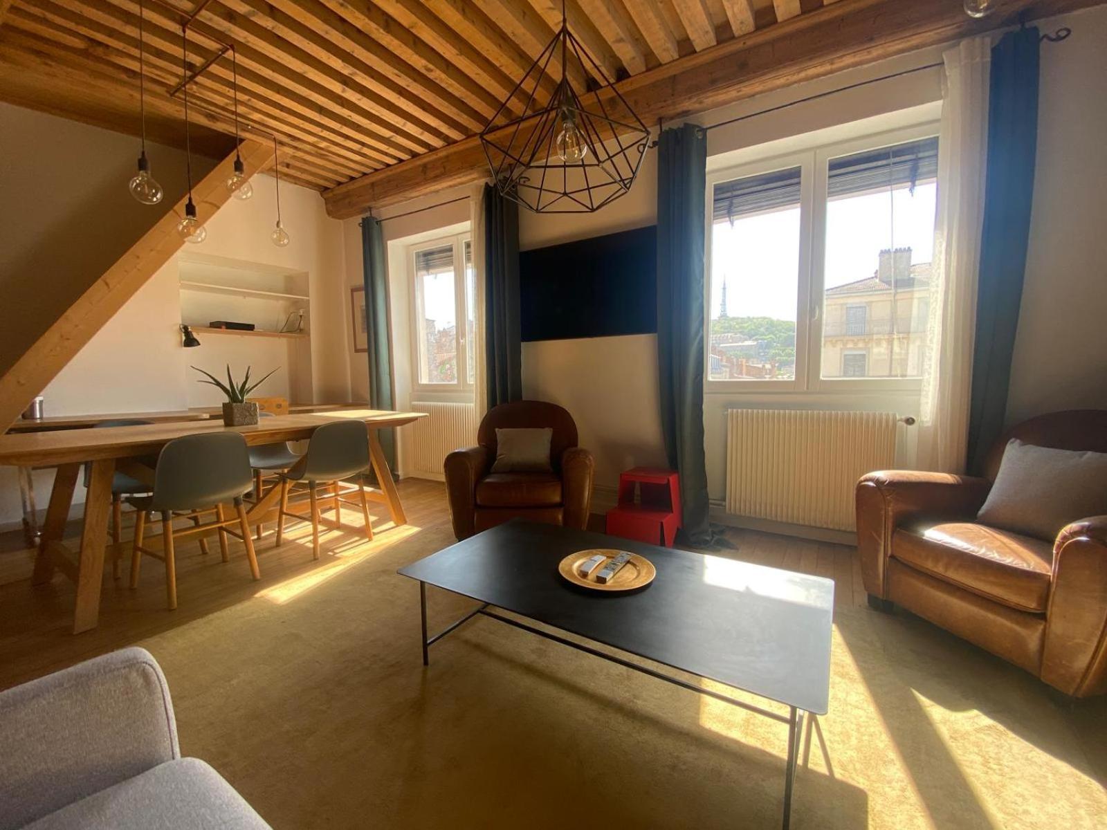Appartement T3 Hyper Centre De Lyon, Super Vue Fourviere Экстерьер фото